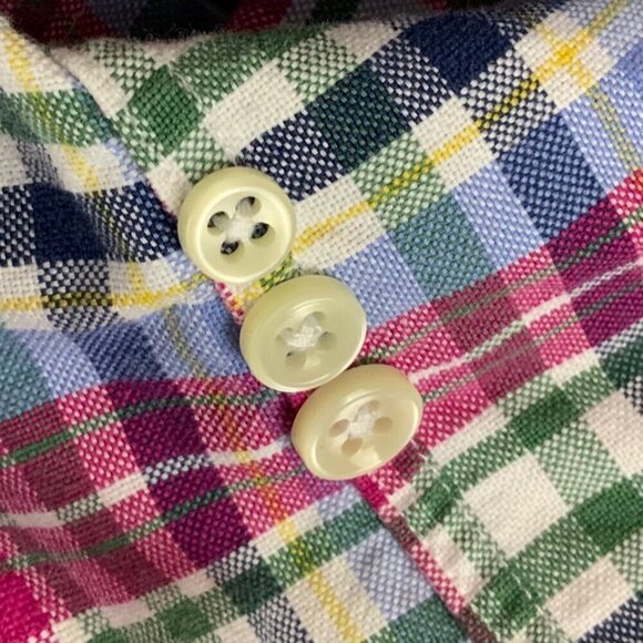 Ralph Lauren Mens Shirt Size Large Classic Fit Pink Green Plaid Button Down - Picture 7 of 7